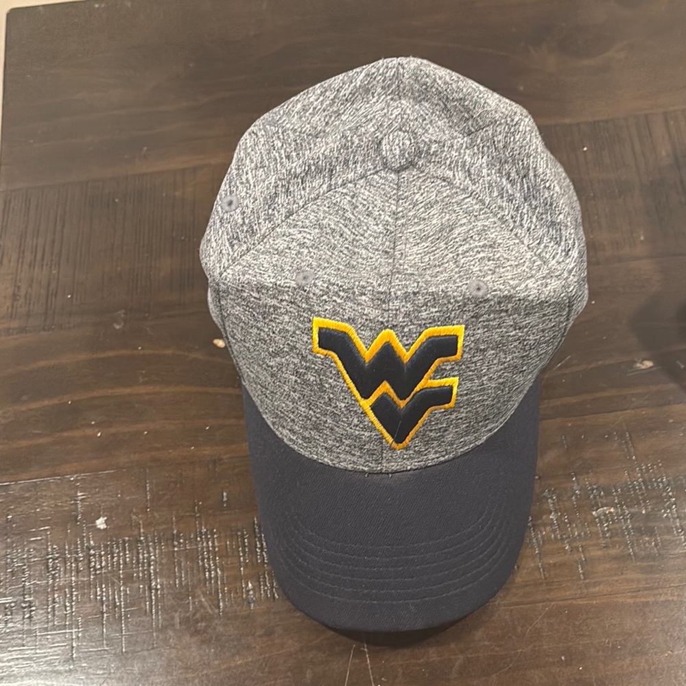 WV Gray and Navy Cap with Yellow Logo